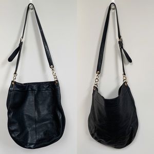 90s Vintage Slouchy Leather Hobo Bag